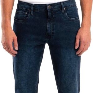 Mens Jeans Relaxed, Comfortable-Stretch  Fit - BLACK - Straight Leg 38"W x 30"L​
